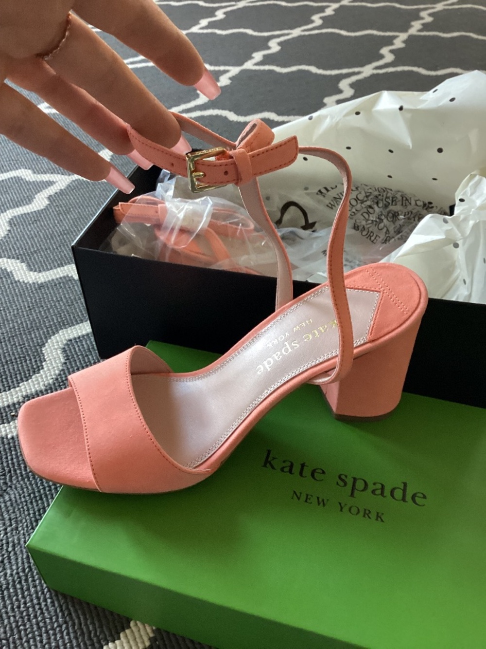 Kate Spade Delphine block heel sandal